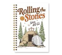 Wxiben Cuaderno cristiano en espiral de Pascua - Diario religioso de Jesús con texto en inglés "He is Risen", cuaderno en espiral de tapa dura, diario de oración, regalos para mujeres, iglesia