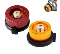 Wxinsheng Adaptador de Boquilla para Camping,2 Piezas Cartucho de Adaptador de Gas,Adaptador de Recarga de Gas para Recipiente de Butano,para Estufa,Acampada y Senderismo