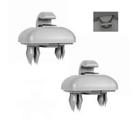 Wxinsheng Soporte de Coche para Parasol,2 pcs Clip de Reemplazo para Visera,Compatible con A1 A3 A4 A5 Q3 Q5 S4 S5,Montaje Rápido sin Herramientas,Antideslizante,Gris