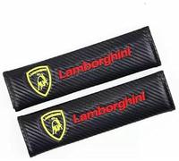 wxjcg 2 Piezas Almohadillas para Cinturón de Seguridad para Lamborghini Countach LPI 800-4 2022-2025, Protector Cinturon Coch Almohadillas para Cinturón Seguridad Coche