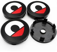 wxjcg 4 Piezas Tapas Centrales Tapacubos para Smart 451 453 Fortwo Forfour 60 mm, Tapas de Bujes Tapacubos con Logotipo Auto Rueda de Coche Central Tapas Buje,C