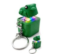 WXJHNYBS Juguete Inquietante De Rana Llavero Fidget Toy, Con Sonido Real Y Luz Led,Recargable Llavero Rana Para Divertirse Y Aliviar El EstréS,F-2pcs