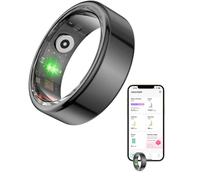 WXJHNYBS Smart Ring, con Sueño, , 2, é Anillo Sueño Resistente Al Agua IP68 Anillo Inteligente para Android e iOS,12#-21.4mm