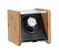WXKAGF Enrollador de Relojes Reloj mecánico de Madera Caja de bobinado Luz doméstica Agitador automático de Lujo Mini Almacenamiento de Relojes Dispensador Giratorio (máquina de bobinado)