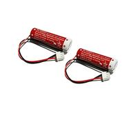 WXKJSHOP - Batería de repuesto compatible con ER6C AA (3,6 V, para Mitsubishi FX2N-128MR FX2N-48MT FX1N PLC MAXELL F2-40BL, 2 unidades, 1800 mAh)