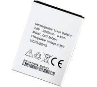 WXKJSHOP DBT-2500A - Batería de repuesto compatible con Do-ro Cell Phone: 8035 DSB-0170 (PN) 2500 mAh 3,8 V 9,5 Wh