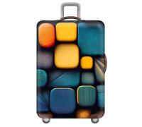 wxlmom Funda Maleta Amarillo Naranja De Viaje Suave De Anti-Polvo Fundas para Maletas,3D Elástica Luggage Cover con Cremallera,Equipaje De Viaje Cubierta(S)