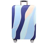 wxlmom Funda Maleta Azul De Viaje Suave De Anti-Polvo Fundas para Maletas,3D Elástica Luggage Cover con Cremallera,Equipaje De Viaje Cubierta(M)