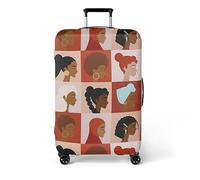 wxlmom Funda Maleta Celosía Niñas De Viaje Suave De Anti-Polvo Fundas para Maletas,3D Elástica Luggage Cover con Cremallera,Equipaje De Viaje Cubierta(M)