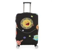 wxlmom Funda Maleta El Sol Negro De Viaje Suave De Anti-Polvo Fundas para Maletas,3D Elástica Luggage Cover con Cremallera,Equipaje De Viaje Cubierta(S)
