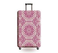 wxlmom Funda Maleta Flores Beige De Viaje Suave De Anti-Polvo Fundas para Maletas,3D Elástica Luggage Cover con Cremallera,Equipaje De Viaje Cubierta(M)