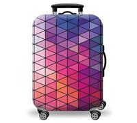 wxlmom Funda Maleta Geometría del Color De Viaje Suave De Anti-Polvo Fundas para Maletas,3D Elástica Luggage Cover con Cremallera,Equipaje De Viaje Cubierta(M)