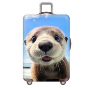 wxlmom Funda Maleta Grande Animales Encantadores De Viaje Suave De Anti-Polvo Fundas para Maletas,3D Elástica Luggage Cover con Cremallera,Equipaje De Viaje Cubierta(XL)