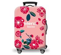 wxlmom Funda Maleta Grande Flores Rojas De Viaje Suave De Anti-Polvo Fundas para Maletas,3D Elástica Luggage Cover con Cremallera,Equipaje De Viaje Cubierta(L)