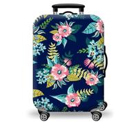 wxlmom Funda Maleta Grande Flores Y Hojas De Viaje Suave De Anti-Polvo Fundas para Maletas,3D Elástica Luggage Cover con Cremallera,Equipaje De Viaje Cubierta(XL)