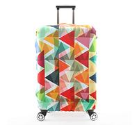 wxlmom Funda Maleta Grande Geometría del Color De Viaje Suave De Anti-Polvo Fundas para Maletas,3D Elástica Luggage Cover con Cremallera,Equipaje De Viaje Cubierta(XL)