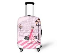 wxlmom Funda Maleta Grande Hermosa Chica De Viaje Suave De Anti-Polvo Fundas para Maletas,3D Elástica Luggage Cover con Cremallera,Equipaje De Viaje Cubierta