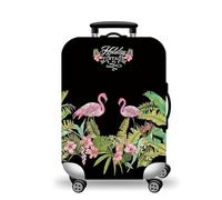 wxlmom Funda Maleta Grande Hoja Flamingo De Viaje Suave De Anti-Polvo Fundas para Maletas,3D Elástica Luggage Cover con Cremallera,Equipaje De Viaje Cubierta(XL)