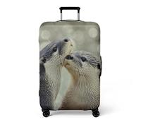 wxlmom Funda Maleta Grande Linda Otter De Viaje Suave De Anti-Polvo Fundas para Maletas,3D Elástica Luggage Cover con Cremallera,Equipaje De Viaje Cubierta