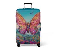 wxlmom Funda Maleta Grande Mariposa Amarilla Cubierta De Equipaje Protectora, Funda Maleta Cabina Lavable Y Reutilizable, Protector Maletas Viaje, Elástico,Antiarañazos,para Maletas Mediana Grande