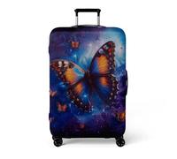 wxlmom Funda Maleta Grande Mariposa Naranja Cubierta De Equipaje Protectora, Funda Maleta Cabina Lavable Y Reutilizable, Protector Maletas Viaje, Elástico,Antiarañazos,para Maletas Mediana Grande