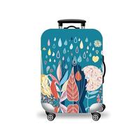 wxlmom Funda Maleta Grande Pluma Verde De Viaje Suave De Anti-Polvo Fundas para Maletas,3D Elástica Luggage Cover con Cremallera,Equipaje De Viaje Cubierta(XL)