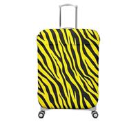 wxlmom Funda Maleta Grande Raya Amarilla De Viaje Suave De Anti-Polvo Fundas para Maletas,5D Elástica Luggage Cover con Cremallera,Equipaje De Viaje Cubierta(L)
