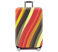 wxlmom Funda Maleta Grande Rojo, Verde, Amarillo De Viaje Suave De Anti-Polvo Fundas para Maletas,3D Elástica Luggage Cover con Cremallera,Equipaje De Viaje Cubierta(L)