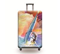 wxlmom Funda Maleta Grande Surf De Viaje Suave De Anti-Polvo Fundas para Maletas,3D Elástica Luggage Cover con Cremallera,Equipaje De Viaje Cubierta(XL)