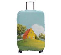 wxlmom Funda Maleta Grande Verde Amarillo De Viaje Suave De Anti-Polvo Fundas para Maletas,3D Elástica Luggage Cover con Cremallera,Equipaje De Viaje Cubierta