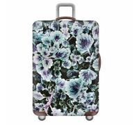 wxlmom Funda Maleta Grande Verde Oscuro Púrpura De Viaje Suave De Anti-Polvo Fundas para Maletas,3D Elástica Luggage Cover con Cremallera,Equipaje De Viaje Cubierta(L)