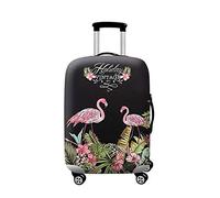 wxlmom Funda Maleta Hoja Flamingo De Viaje Suave De Anti-Polvo Fundas para Maletas,3D Elástica Luggage Cover con Cremallera,Equipaje De Viaje Cubierta(S)