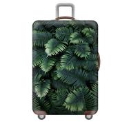 wxlmom Funda Maleta Hojas Verdes De Viaje Suave De Anti-Polvo Fundas para Maletas,3D Elástica Luggage Cover con Cremallera,Equipaje De Viaje Cubierta(M)