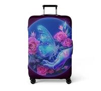 wxlmom Funda Maleta Insectos Azules Funda para Maletas Elástico, Protectora De Equipaje De Viaje, Suave Anti-Polvo Lavable,Equipaje Cubierta Protectora Resistente A Arañazos
