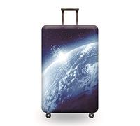 wxlmom Funda Maleta Negro De Viaje Suave De Anti-Polvo Fundas para Maletas,3D Elástica Luggage Cover con Cremallera,Equipaje De Viaje Cubierta(M)