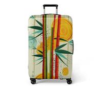 wxlmom Funda Maleta Rojo Amarillo De Viaje Suave De Anti-Polvo Fundas para Maletas,3D Elástica Luggage Cover con Cremallera,Equipaje De Viaje Cubierta