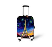 wxlmom Funda Maleta Torre Amarilla De Viaje Suave De Anti-Polvo Fundas para Maletas,3D Elástica Luggage Cover con Cremallera,Equipaje De Viaje Cubierta(S)