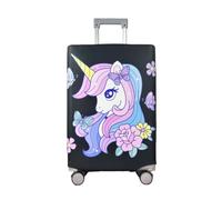 wxlmom Funda Maleta Unicornio De Viaje Suave De Anti-Polvo Fundas para Maletas,3D Elástica Luggage Cover con Cremallera,Equipaje De Viaje Cubierta(M)