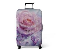 wxlmom Funda para Maletas Diamante Púrpura Diseño Impreso En Elasticidad, Antiarañazos,Anti-Polvo Funda para Maleta Reutilizable,Suave Y Lavable,Equipaje De Viaje Protectora