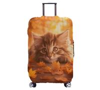wxlmom Funda para Maletas Gato Lindo Diseño Impreso En Elasticidad, Antiarañazos,Anti-Polvo Funda para Maleta Reutilizable,Suave Y Lavable,Equipaje De Viaje Protectora