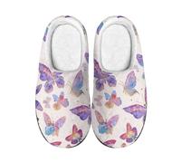 wxlmom Zapatillas Casa Mujer Mariposa Amarilla Zapatillas De Estar Por Casa Hombre Y Mujer,Pantuflas Hombre Ligero Antideslizantes,Zapatillas Suave Cómodo Para Interior Y Exterior