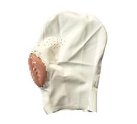 WXLPCGO Látex Cabeza Cubrir Blanco Látex Máscara de Cabeza Capucha de Goma Máscara de Fiesta Cremallera Trasera para Cosplay(Size:M-65CM)