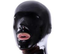 WXLPCGO Látex Cabeza Cubrir Peluca de Látex Con Cremallera para Adultos Disfraz de Halloween Mascarad Discoteca Cosplay(Size:L-68CM)