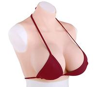 WXLPCGO Pechos Silicona Protésico Artificiales Tetas Falsas Realistas Senos de Formas para Transgéneros Mastectomía Travestis Disfraz(Size:Copa G,Color:Color 2)