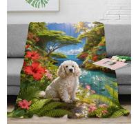 WXLWHR Manta Franela English Cocker Spaniel, Manta De Plantas Densas para Sofá Y Cama, Mullida Suaves Y Cálidas para Mujeres, Adultos, Niños Y Niñas, 80x90inch(200x230cm)