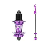 WxMTykx Bicicleta Montaña Freno Disco Buje - 32H Aleación Aluminio Liberación Rápida Delanteros 100mm Traseros 135mm - 120 Clics MS/HG/XD Buje Libre para 7-12 Velocidades(Purple/Blue,MS-Rear)