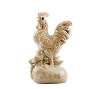 WXMYOZR Figuras del Zodiaco Chino, Figuras de Feng Shui talladas a Mano en Madera de melocotonero: coleccionables para Adultos, decoración de Feng Shui para el hogar y la Oficina,Rooster
