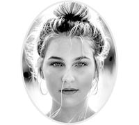 WXMYOZR Imágenes de lápida Cerámica Memorial Photo Tile Photo Placa Conmemorativa Oval Memorial Picture for Headstone Memory Mother/Father, Resistente a la Intemperie,#4.(3.9" x3.1” / 10x8cm)