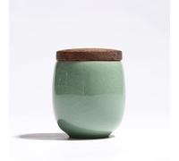 WXMYOZR Pequeñas urnas para Recuerdo de Cenizas humanas, Celadon Ceramic Ice Crack Memorial Memorial Cremation urnas,Verde,Small Ice Crack