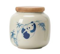 WXMYOZR Pequeñas Urnas para Recuerdo De Cenizas Humanas, Flower Bird Ceramic Memorial Memorial Cremation Urnas Hermosas Mini Compartiendo Urnas Funerales,Panda